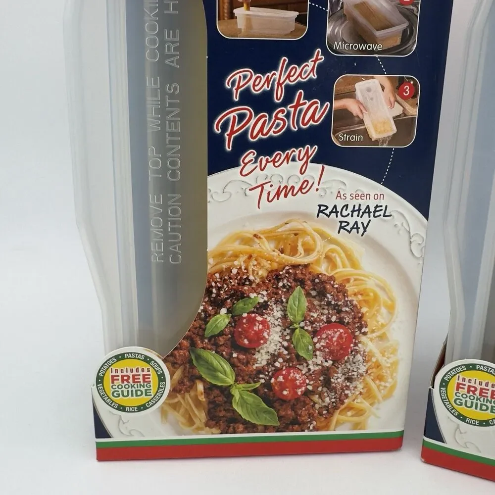 FASTA PASTA MICROWAVE COOKER & STRAINER  SEEN ON RACHEL RAY Perfect Pasta  New!